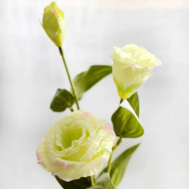 Haya Artificial Silk Eustoma Flowers - Home Decor 14:193#Deep Pink Purple Artificial Flowers