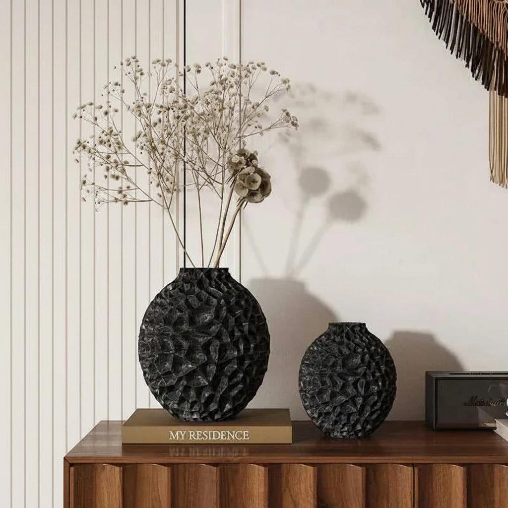 Honeycomb Texture Creative Vase Desk Decoration Artificial Flower Decorative Flower Arrangement Floral Vase Room Aesthetic Decor 14:29#Orange-S vase