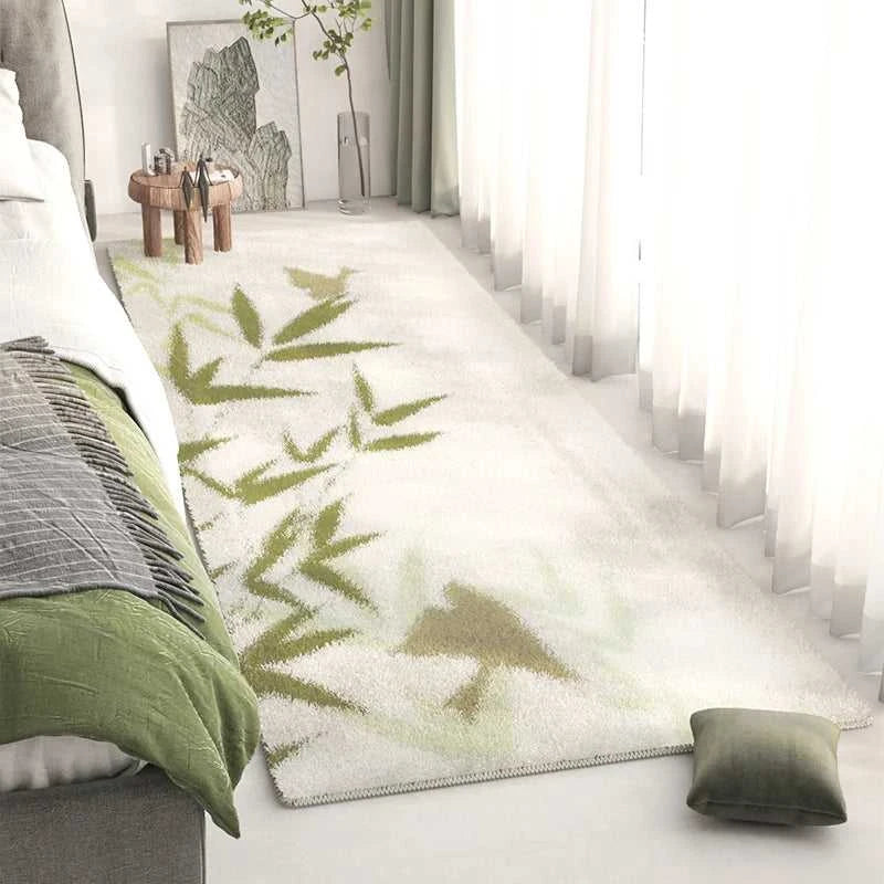 Lado Long Bedside Rug - Fluffy Plush Non-Slip Bedroom Carpet 14:29#1;5:200844313#40x120cm Carpets