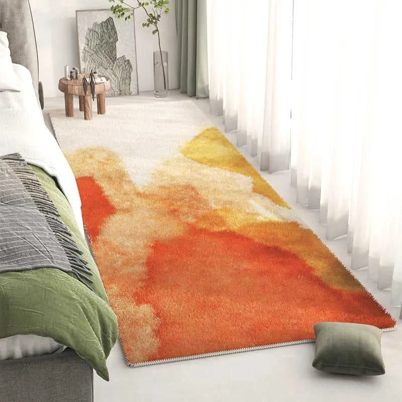 Lado Long Bedside Rug - Fluffy Plush Non-Slip Bedroom Carpet 14:29#1;5:200844313#40x120cm Carpets