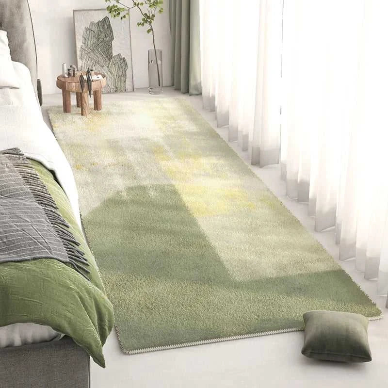 Lado Long Bedside Rug - Fluffy Plush Non-Slip Bedroom Carpet 14:29#1;5:200844313#40x120cm Carpets