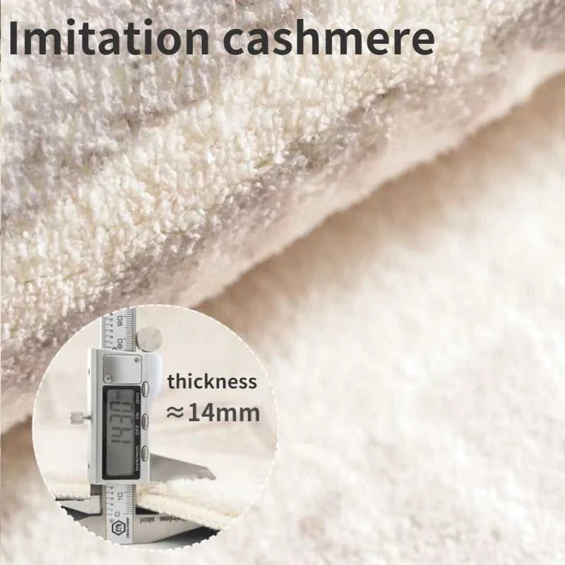 Lado Long Bedside Rug - Fluffy Plush Non-Slip Bedroom Carpet 14:29#1;5:200844313#40x120cm Carpets