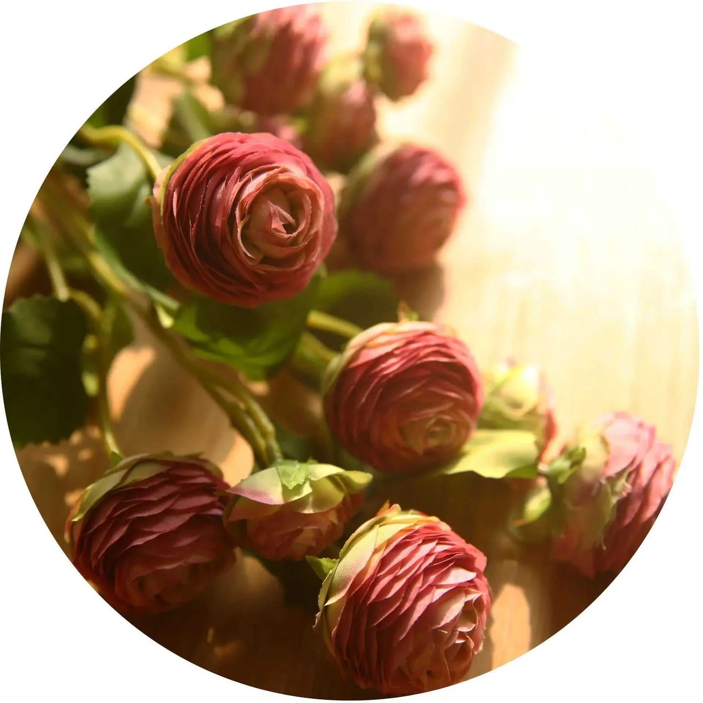 Emma Artificial Lotus Flowers - 3 Head Silk Arrangement for Weddings & Home 14:350852 Artificial Flowers