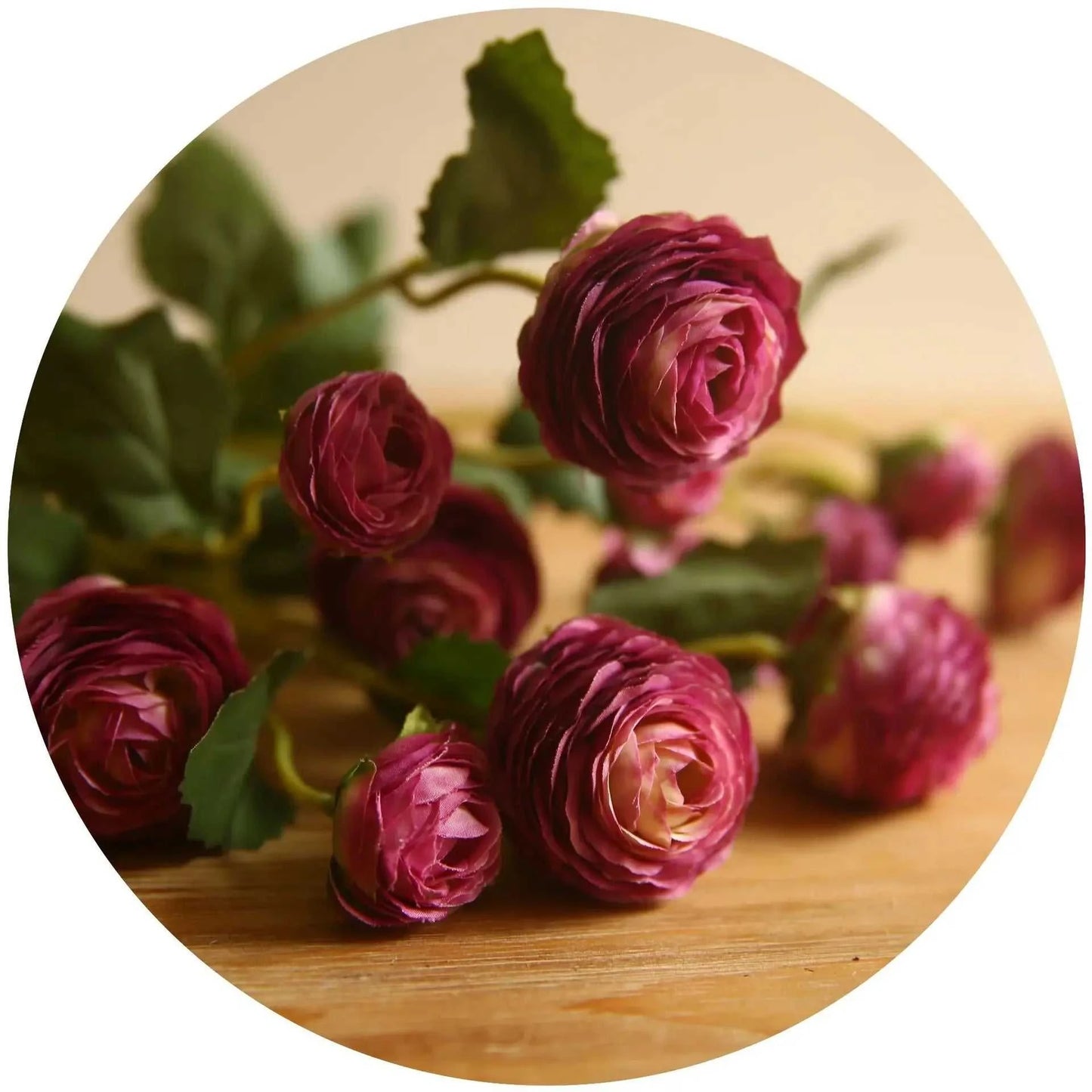 Emma Artificial Lotus Flowers - 3 Head Silk Arrangement for Weddings & Home 14:350852 Artificial Flowers