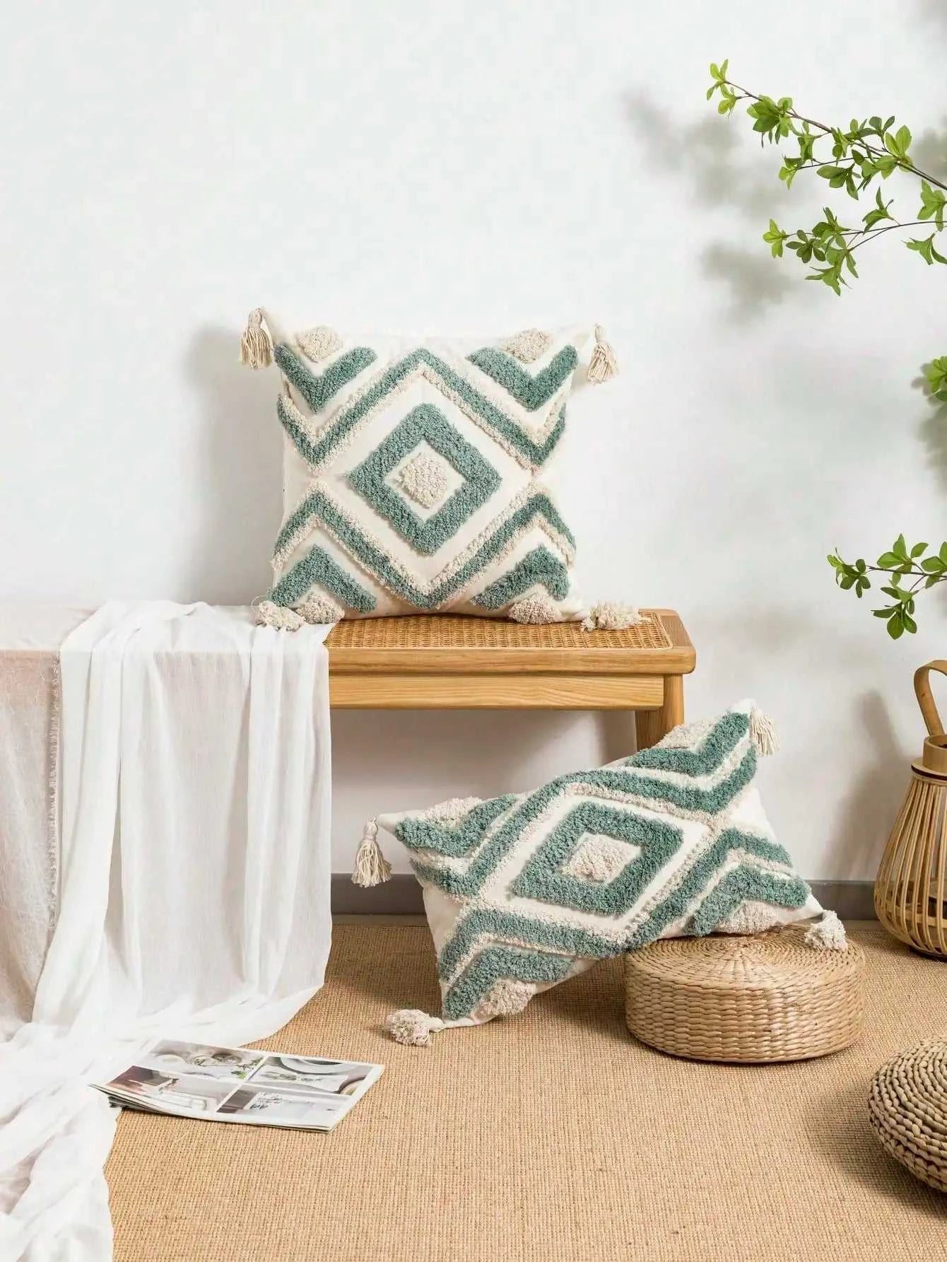 Maya Nordic Moroccan Tufted Pillow Covers 14:366;5:201298988#30x50cm Cushion Covers