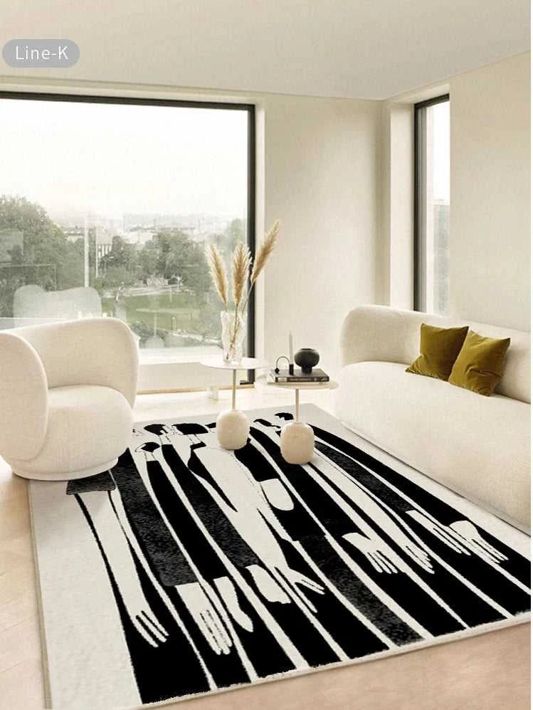 Meraki Plush Area Rug Non-Slip - Living Room Bedroom Carpet 14:29#A;5:200844313#80x120cm Carpets