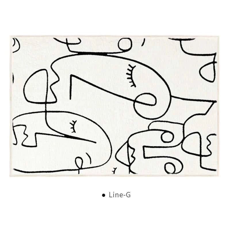 Meraki Plush Area Rug Non-Slip - Living Room Bedroom Carpet 14:29#A;5:200844313#80x120cm Carpets