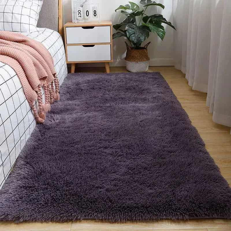 Miko Fluffy Faux Sheepskin Rug - Soft Faux Fur Floor Mat 14:29#A-1;5:202813808#40X60cm 15.7X23.6in Rugs