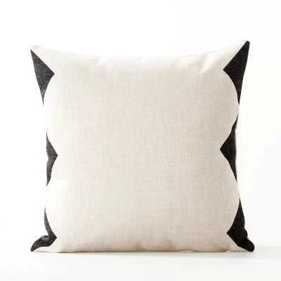 Miley Nordic Geometric Cushion Cover - Linen Pillowcase 45x45cm 14:771#A;5:201298987#30x50cm Cushion Covers