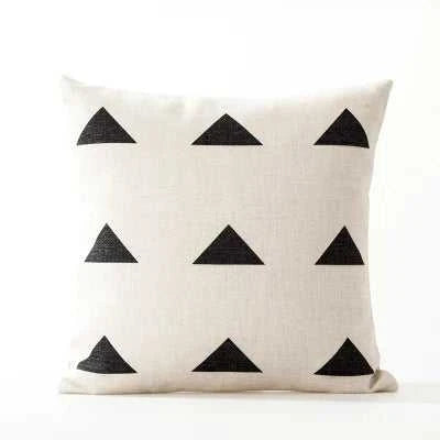 Miley Nordic Geometric Cushion Cover - Linen Pillowcase 45x45cm 14:771#A;5:201298987#30x50cm Cushion Covers