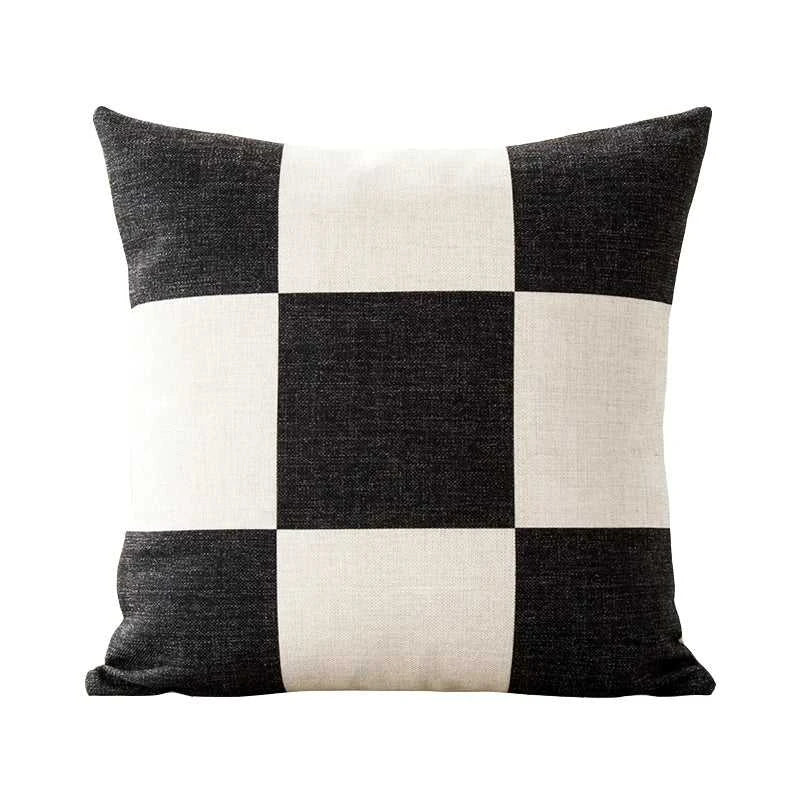 Miley Nordic Geometric Cushion Cover - Linen Pillowcase 45x45cm 14:771#A;5:201298987#30x50cm Cushion Covers