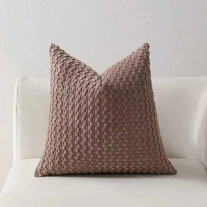 Mixi Fluffy Corduroy 3D Bubble Pillow Cover - Plush Solid Cushion 14:200006152#dark green;5:202624808#30x50cm Cushion Covers