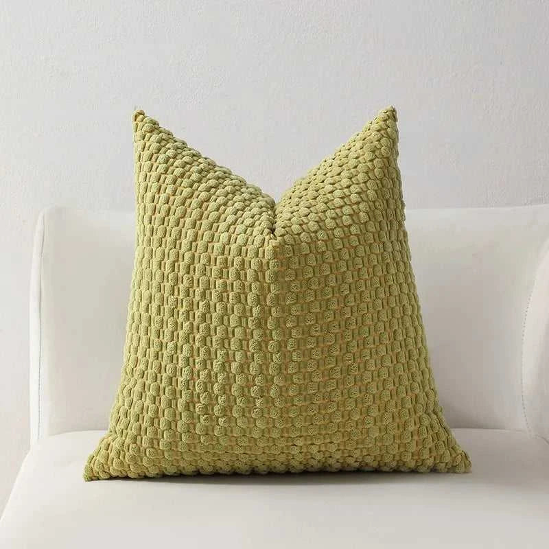 Mixi Fluffy Corduroy 3D Bubble Pillow Cover - Plush Solid Cushion 14:200006152#dark green;5:202624808#30x50cm Cushion Covers