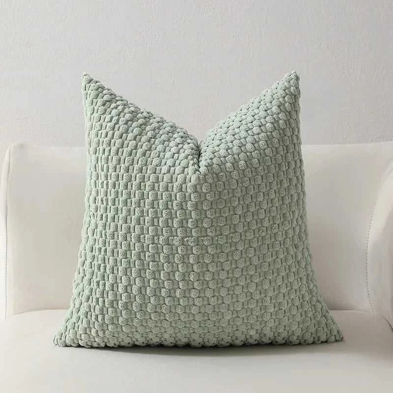 Mixi Fluffy Corduroy 3D Bubble Pillow Cover - Plush Solid Cushion 14:200006152#dark green;5:202624808#30x50cm Cushion Covers