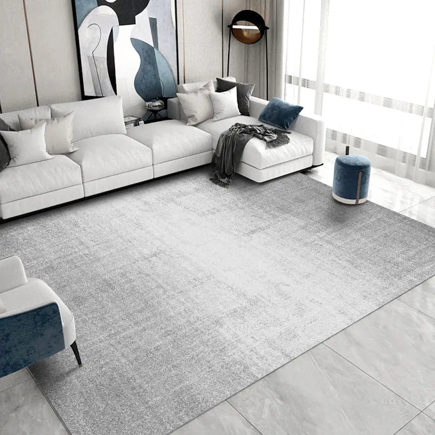 Mocco grey rug in a minimalist lounge