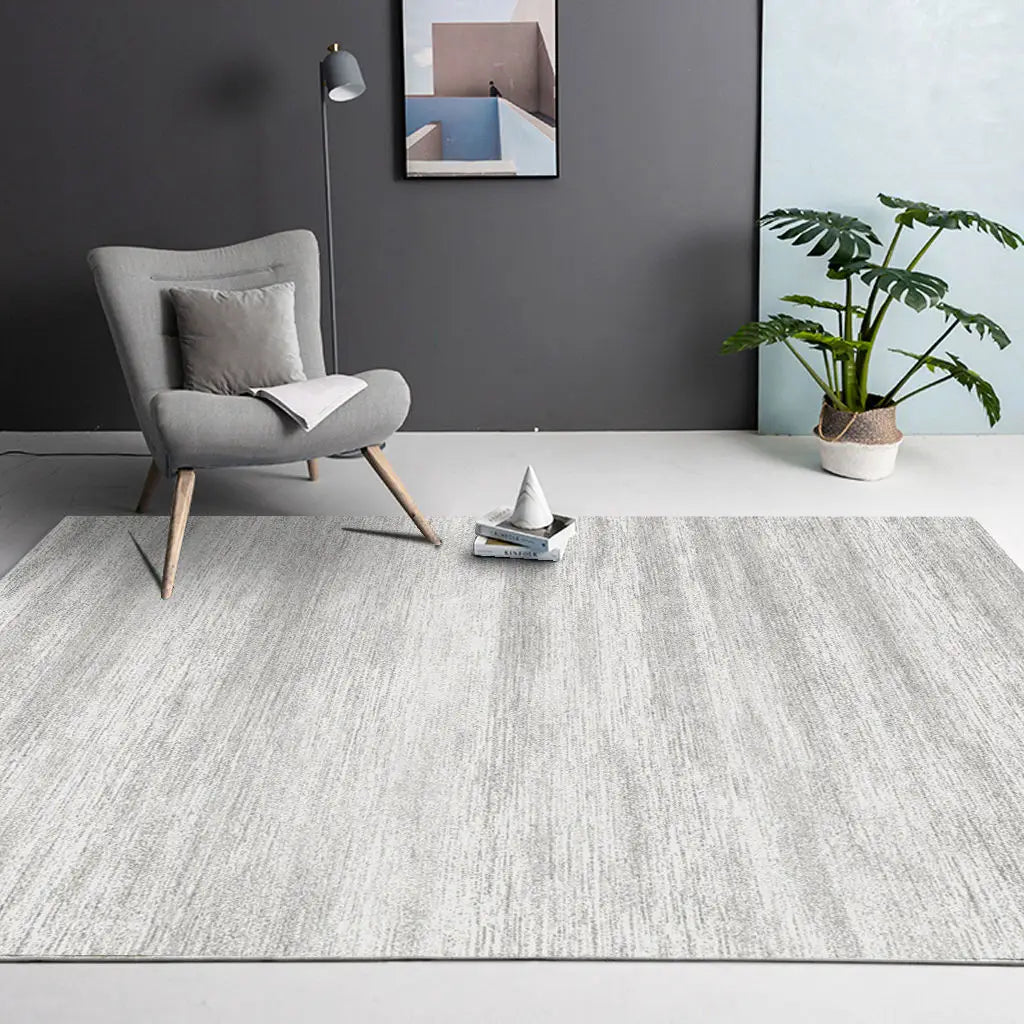 Mocco grey area rug for spacious living room
