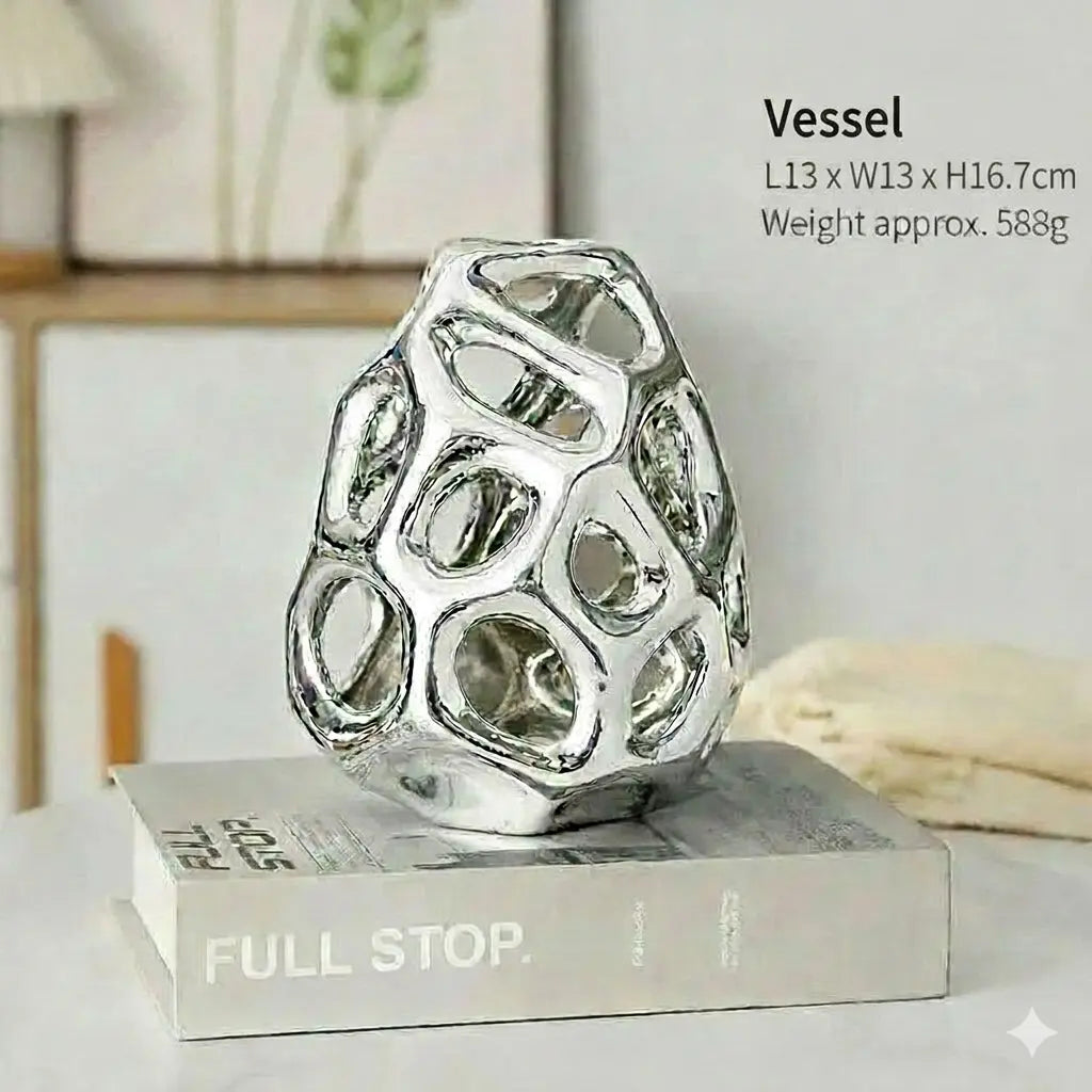 Ceramic Crafts Hollow Balls Golden Geometric Faceted Balls Abstract Sculpture Sphere Decorative Figurines Home Decoration 14:200006152#golden.L sculptures