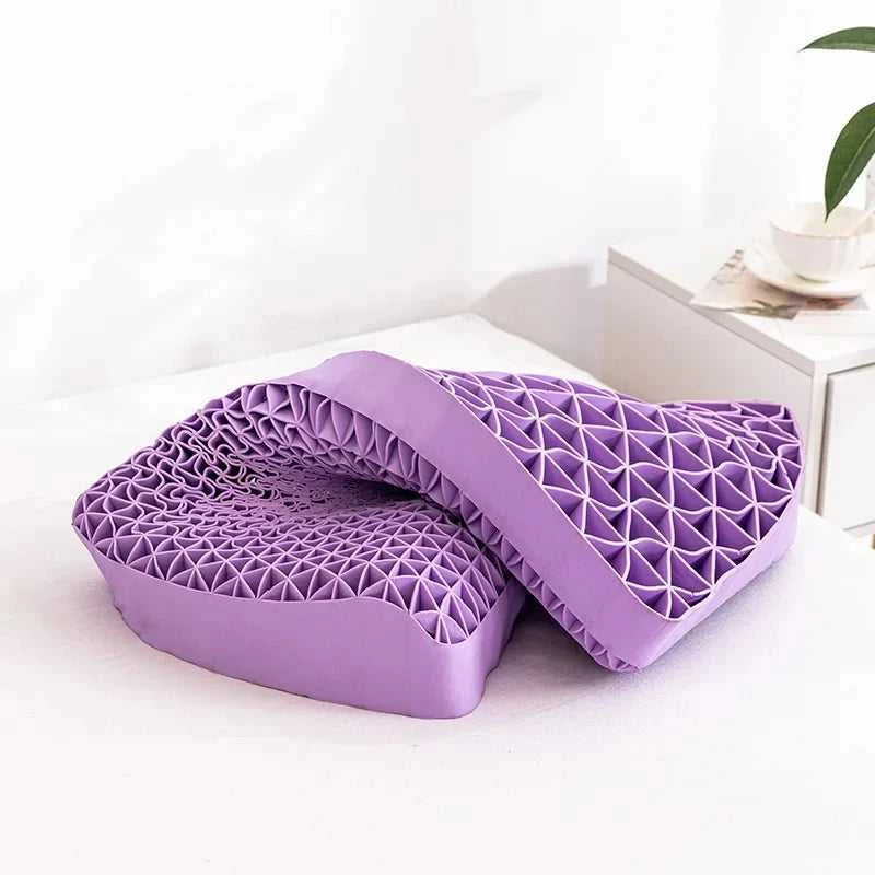 Pectin Pillow Memory TPE Pillow Neck Message Pillows High Orthopedic Shoulder Pain Protection Cervical Almohadas Para Dormir 14:193#Purple-1;5:201298992#32x55x4-6CM comfort essentials