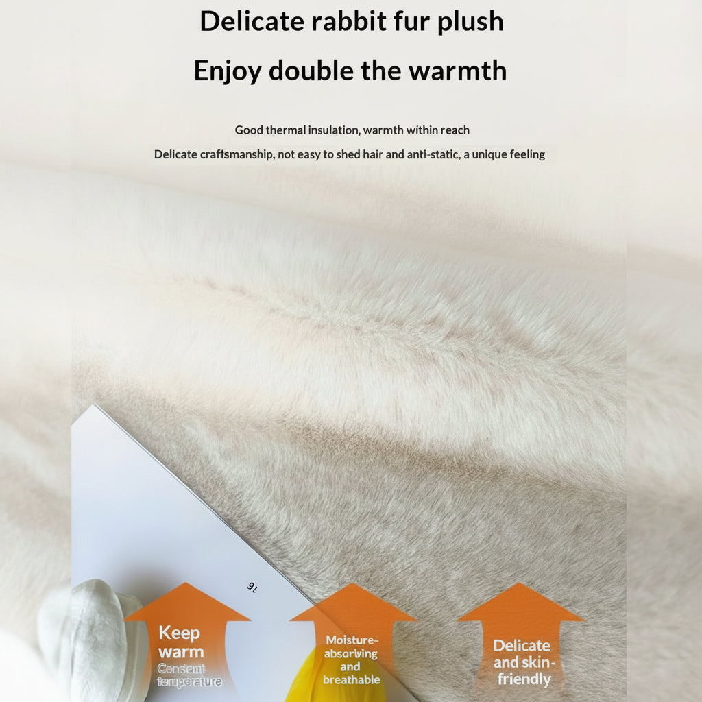 Pelo plush carpet for bedroom — irregular shape fluffy delicate rug
