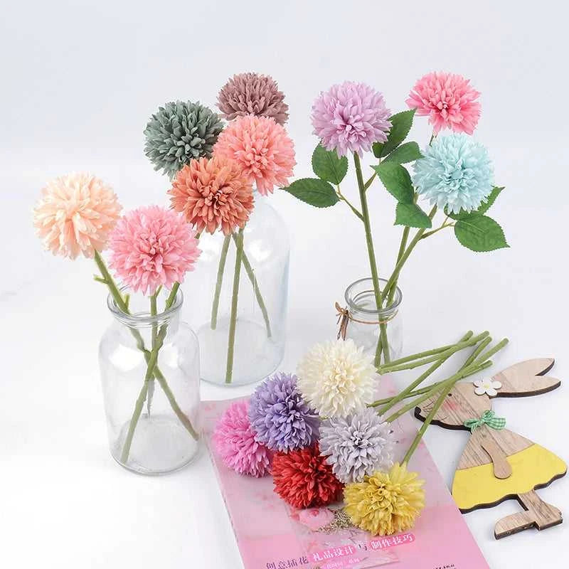 Petsy Artificial Hydrangea Bouquet 29cm - Wedding & Home Decor 14:200211869#Rose Red;5:361385#3Pcs Artificial Flowers