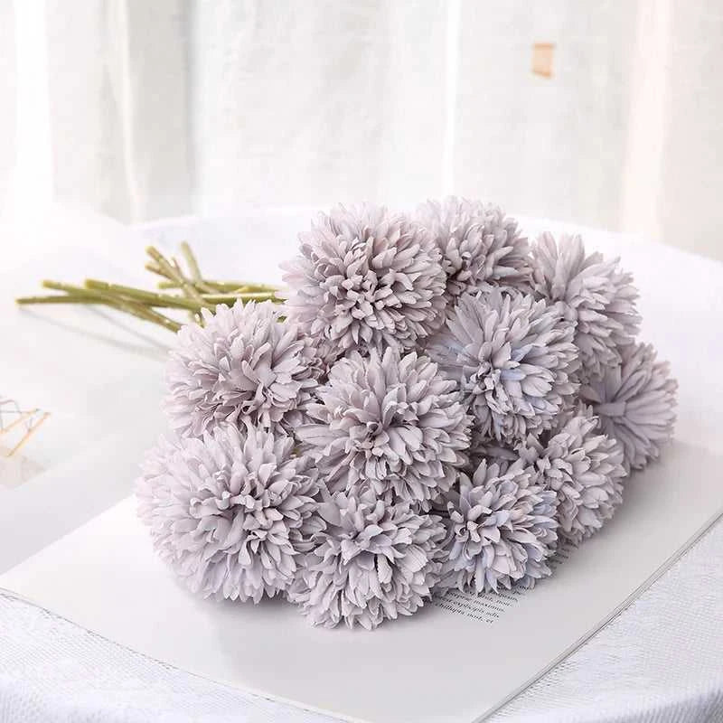 Petsy Artificial Hydrangea Bouquet 29cm - Wedding & Home Decor 14:200211869#Rose Red;5:361385#3Pcs Artificial Flowers