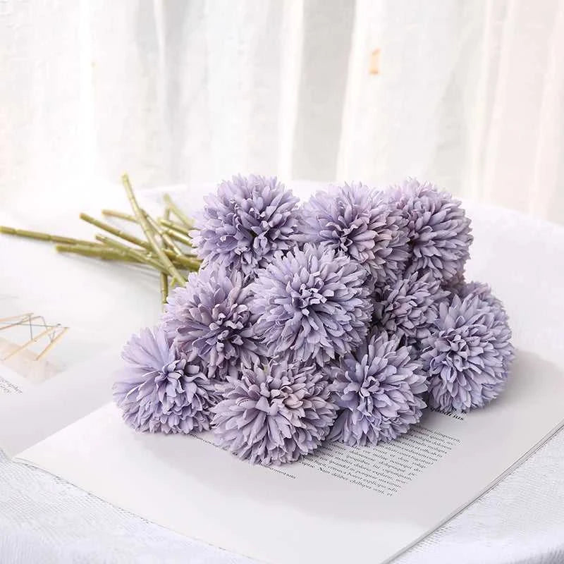 Petsy Artificial Hydrangea Bouquet 29cm - Wedding & Home Decor 14:200211869#Rose Red;5:361385#3Pcs Artificial Flowers