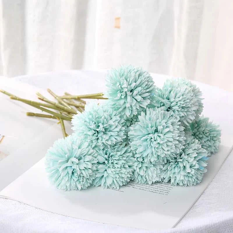 Petsy Artificial Hydrangea Bouquet 29cm - Wedding & Home Decor 14:200211869#Rose Red;5:361385#3Pcs Artificial Flowers