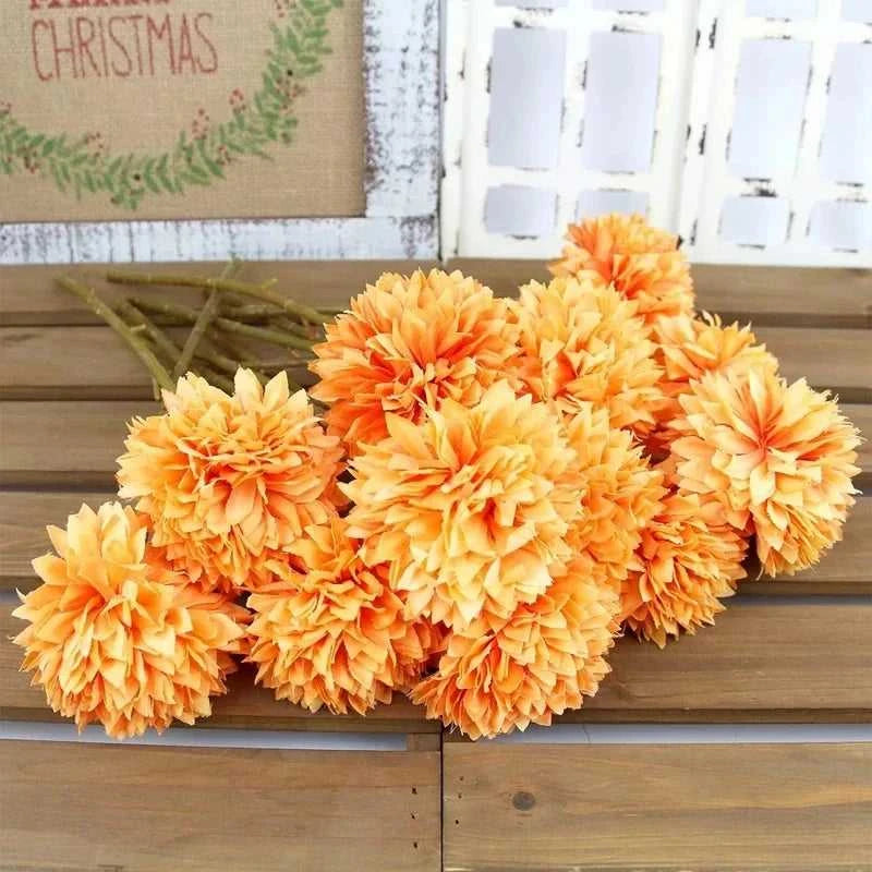 Petsy Artificial Hydrangea Bouquet 29cm - Wedding & Home Decor 14:200211869#Rose Red;5:361385#3Pcs Artificial Flowers
