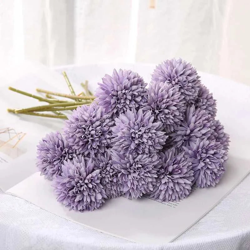 Petsy Artificial Hydrangea Bouquet 29cm - Wedding & Home Decor 14:200211869#Rose Red;5:361385#3Pcs Artificial Flowers