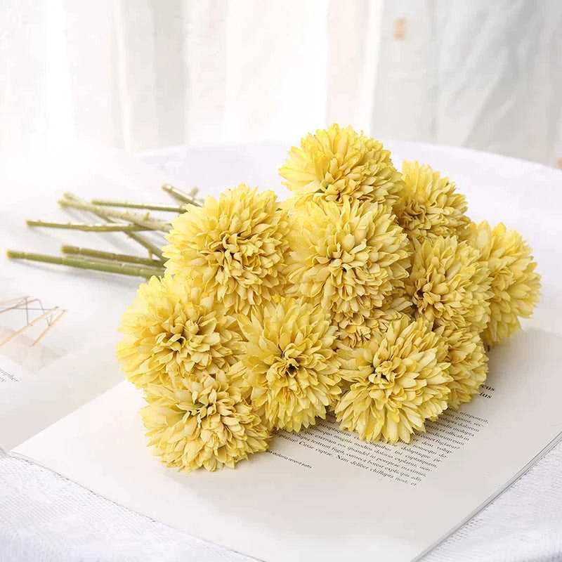 Petsy Artificial Hydrangea Bouquet 29cm - Wedding & Home Decor 14:200211869#Rose Red;5:361385#3Pcs Artificial Flowers