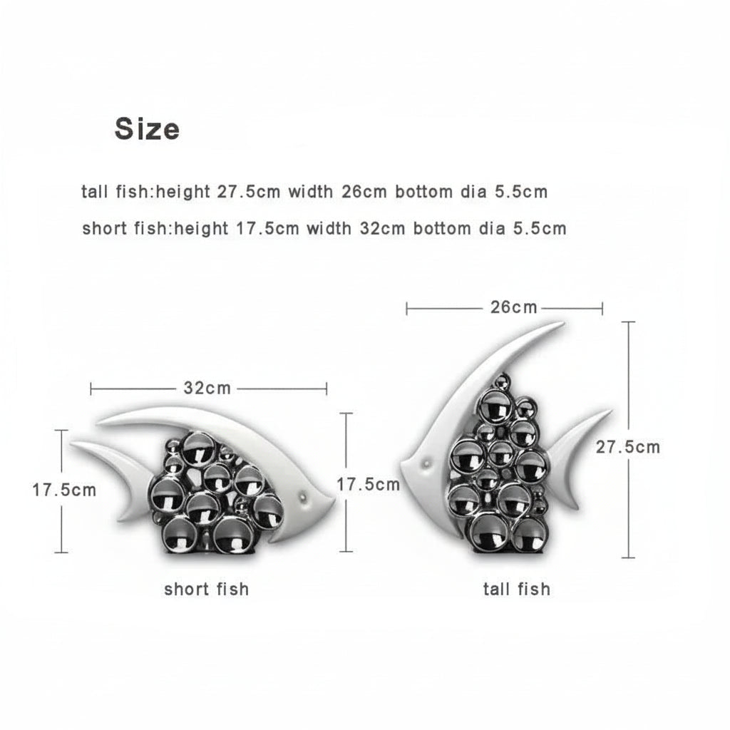 Silver Plated Bouble Loving Fishes Modern Europe Ceramic Furnishing Articles Office Home Livingroom Ornament Decoration 14:200006151#kiss fish couple sculptures