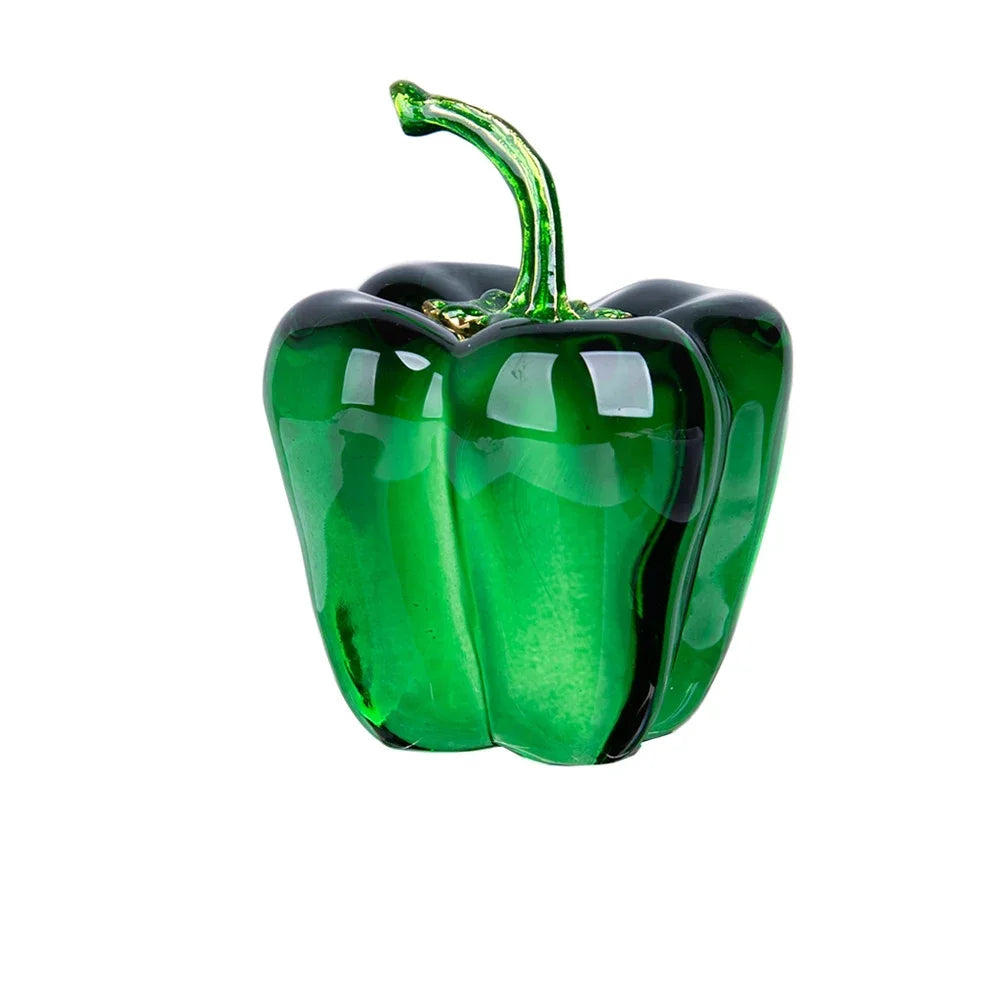 Base view of Piment glass chili pepper figurine showing artisan craftsmanship quality