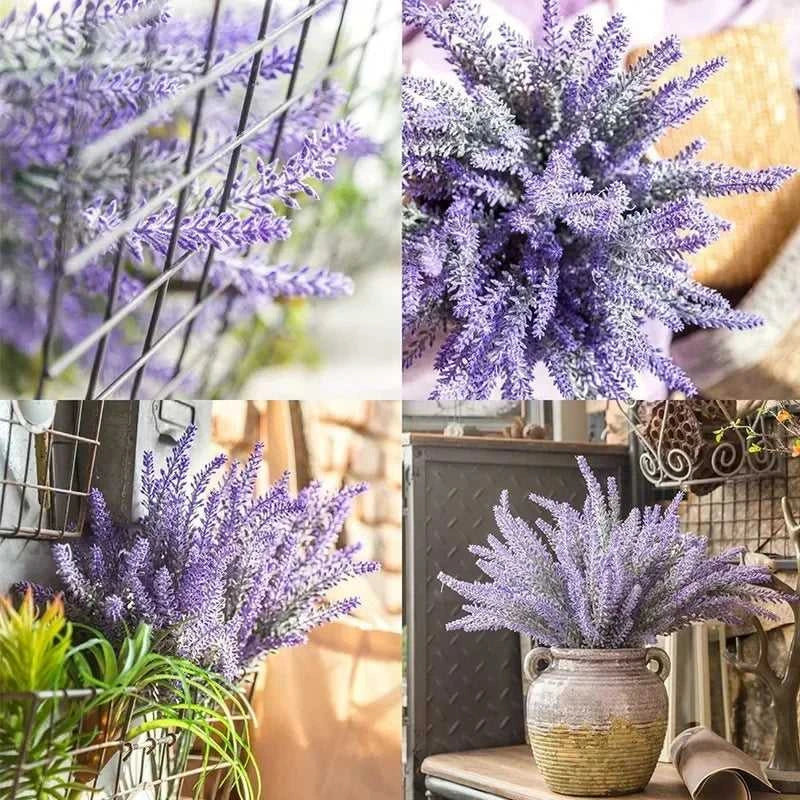 Prairie Artificial Lavender Bunch 38cm - Wedding & Home Decor 14:350850#Yellow;5:100014066#1 PCS Artificial Flowers