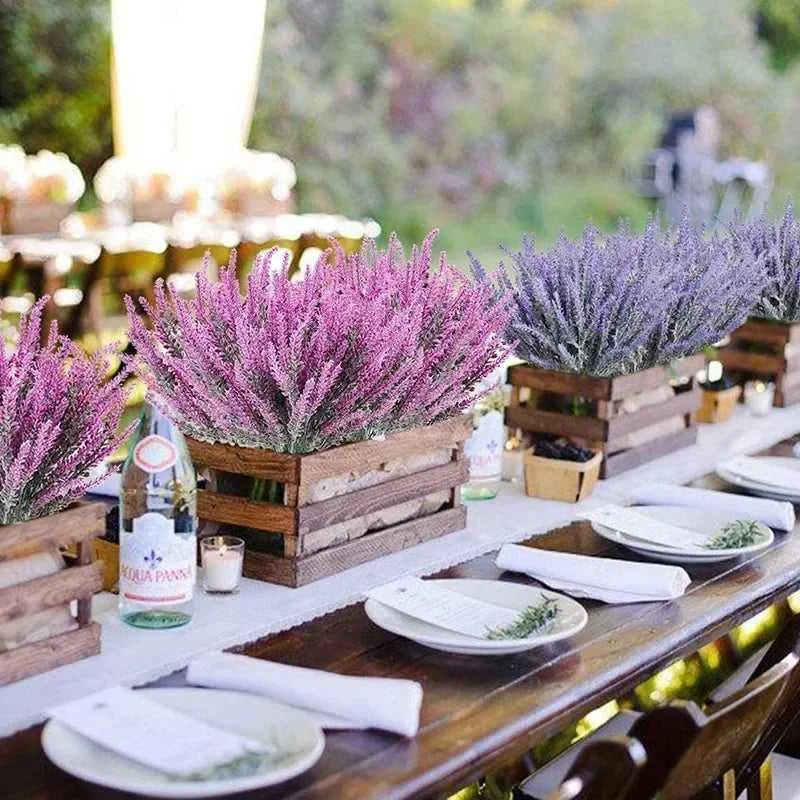 Prairie Artificial Lavender Bunch 38cm - Wedding & Home Decor 14:350850#Yellow;5:100014066#1 PCS Artificial Flowers