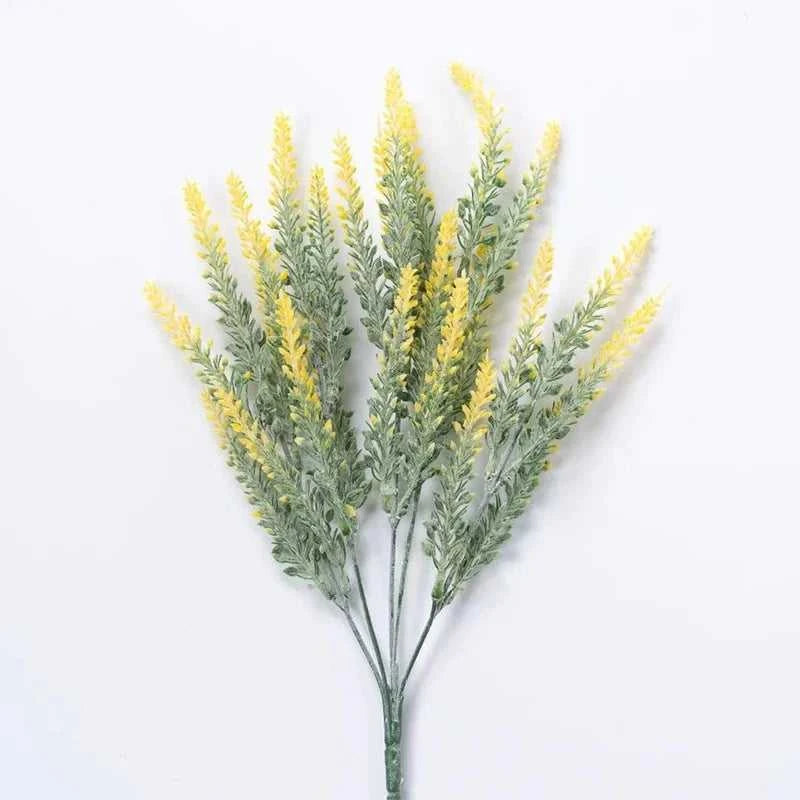 Prairie Artificial Lavender Bunch 38cm - Wedding & Home Decor 14:350850#Yellow;5:100014066#1 PCS Artificial Flowers