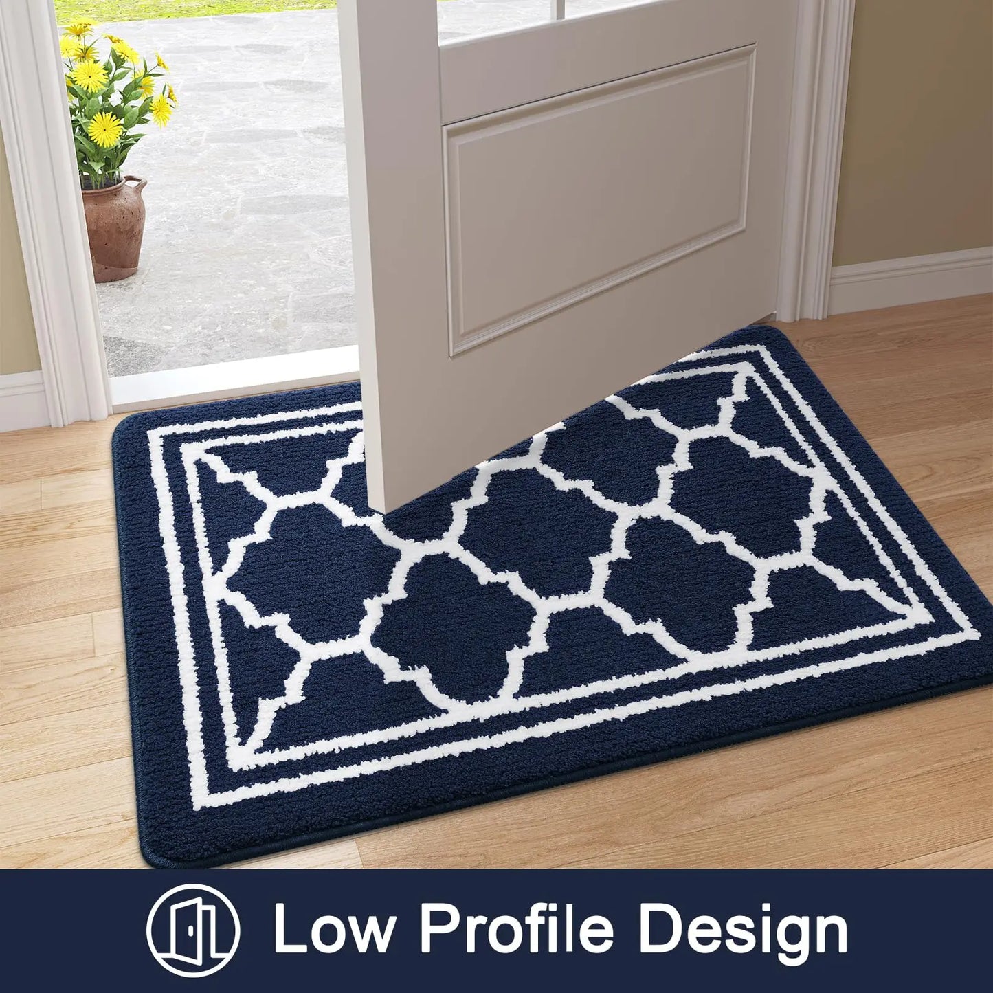 Retika non-slip mat at front door with low profile design