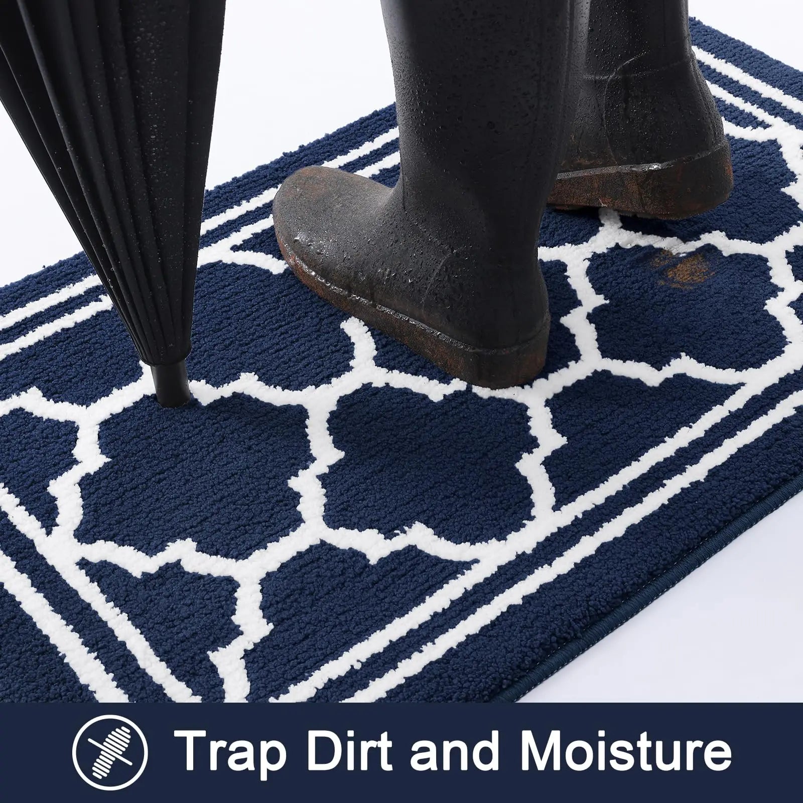Retika non-slip mat at front door trap dirt and moisture