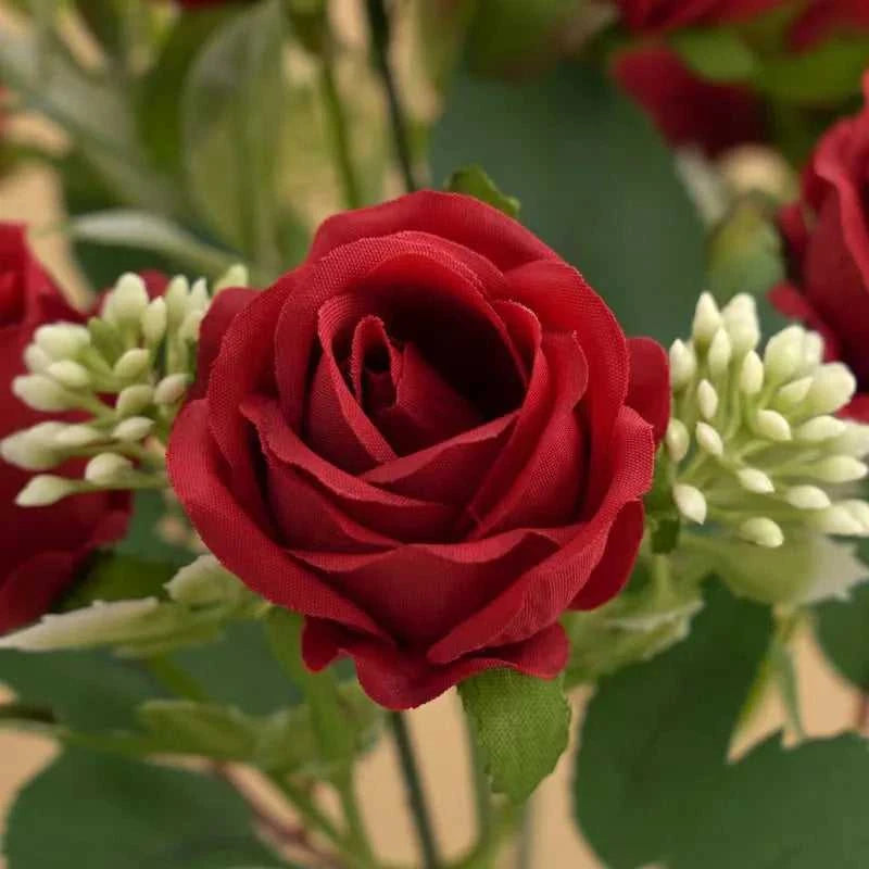 Romansia 10 Heads Rose Bouquet - Artificial Silk Flowers for Wedding Decor 14:771#1 Artificial Flowers