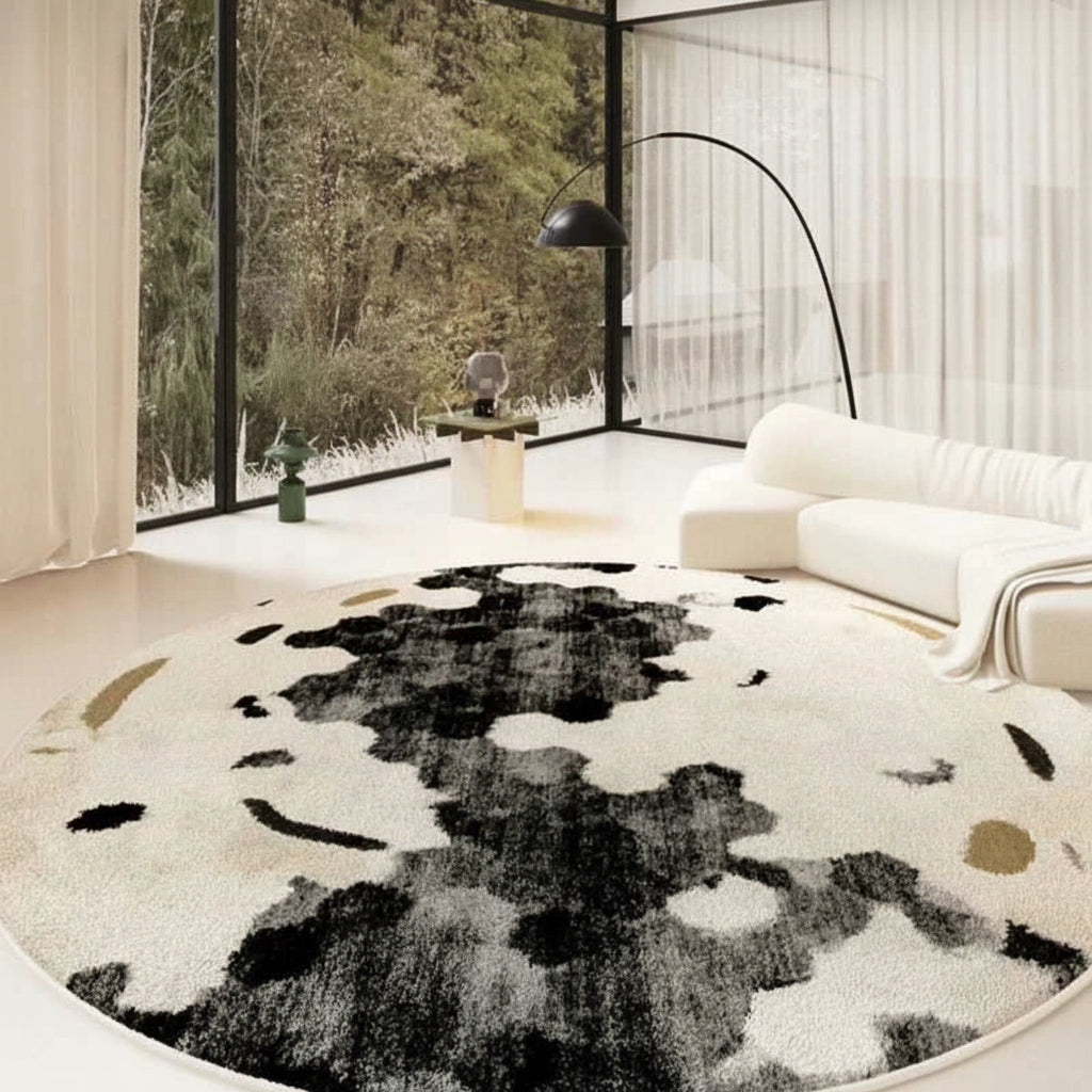 Cream Style Bedroom Decor Carpet Large Area Round Carpets for Living Room Home Thicken Washable Floor Mat Fluffy Soft Lounge Rug 14:173#H;5:200844318#300x300cm Rugs carpets & mats