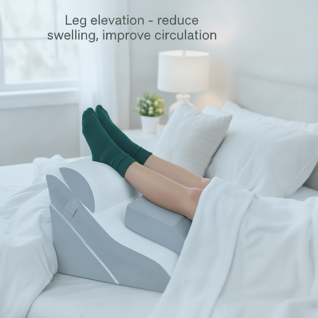 Wedge Pillow for Acid Reflux & GERD – Seda Adjustable Set 14:193#Grey and White luxury bedding Ice Silk Fabric