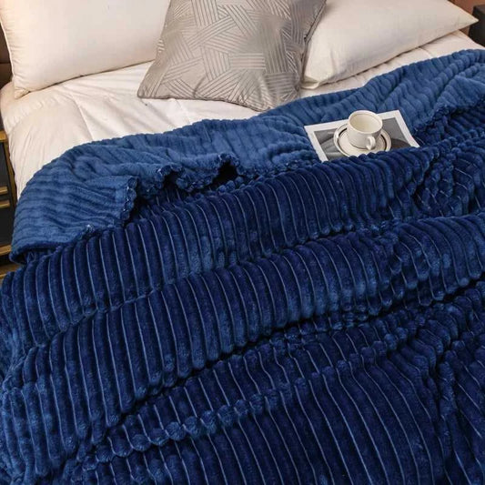 Sierra Knitted Throw Blanket - Hypoallergenic Faux Rabbit Fur All-Season 14:175#one-green;5:596#39.37inX59.06in Blankets & Throws