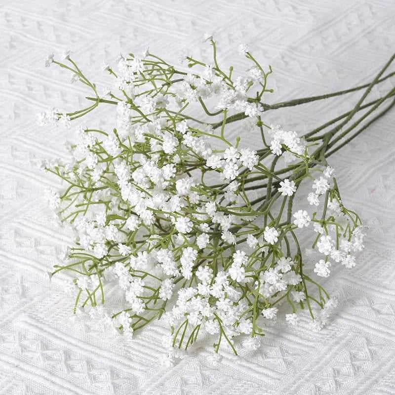 Skies Artificial Baby's Breath 52cm White - Wedding Bouquet Decor 14:365458#white;5:100014066#1bunch Artificial Flowers