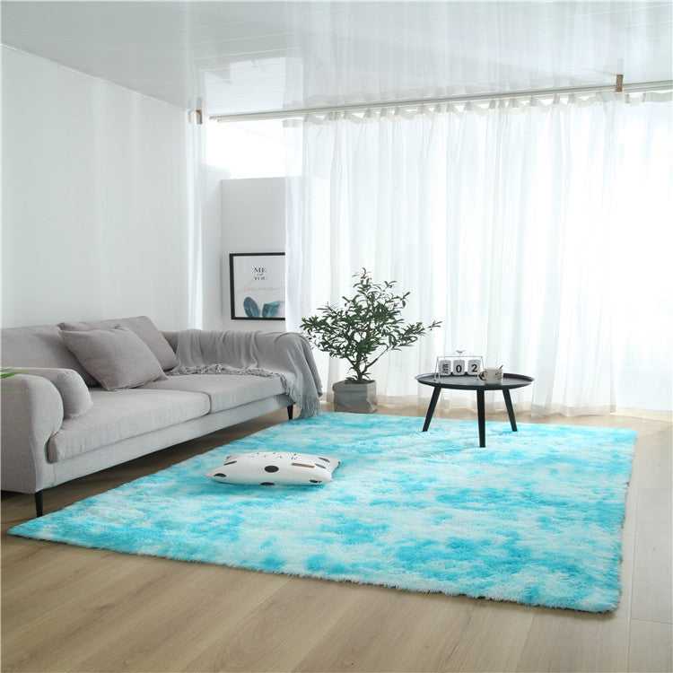 Tepp machine washable tie-dye gradient area rug for bedroom and living room