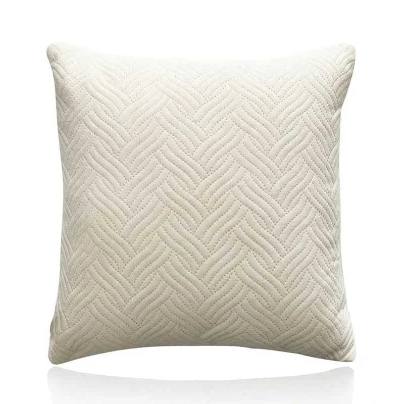 Velour Quilted Velvet Throw Pillow Covers 45x45cm - Luxury Cushion Cases 14:29#A-Orange Cushion Covers