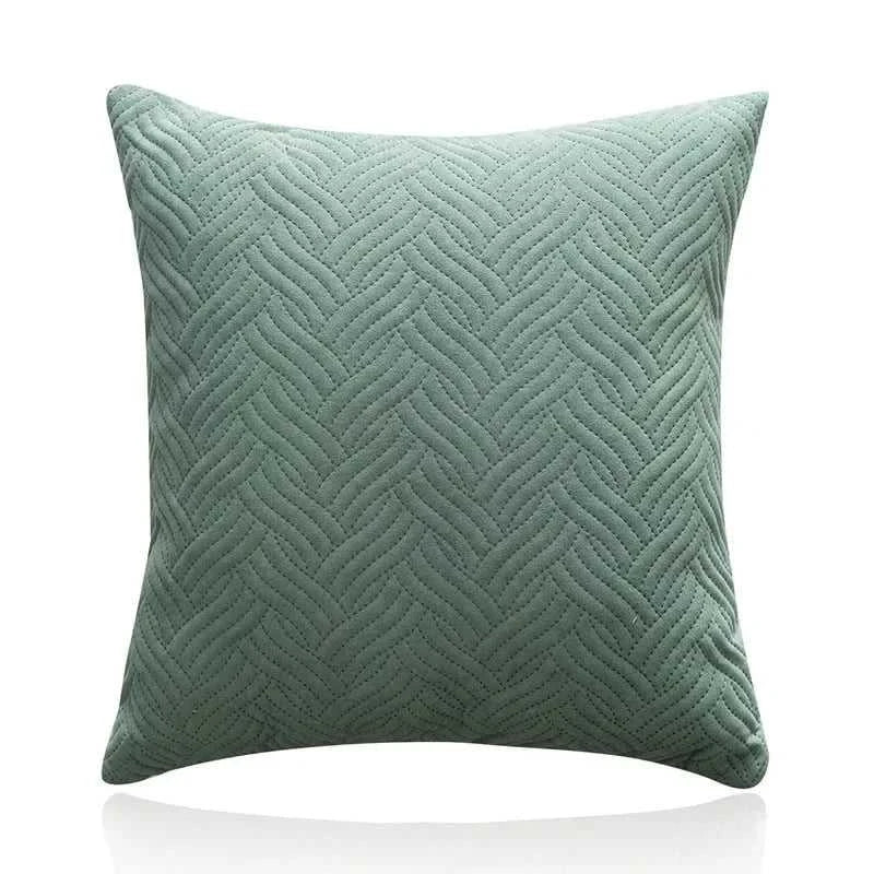 Velour Quilted Velvet Throw Pillow Covers 45x45cm - Luxury Cushion Cases 14:29#A-Orange Cushion Covers
