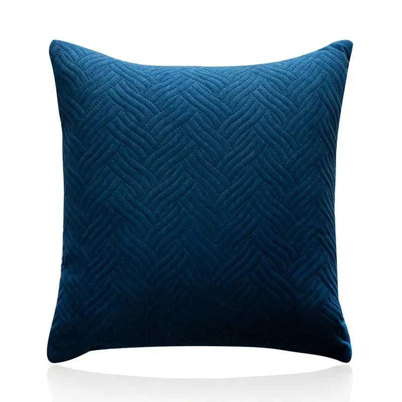 Velour Quilted Velvet Throw Pillow Covers 45x45cm - Luxury Cushion Cases 14:29#A-Orange Cushion Covers