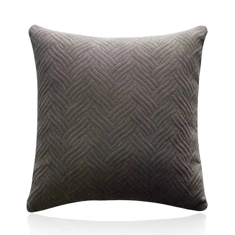 Velour Quilted Velvet Throw Pillow Covers 45x45cm - Luxury Cushion Cases 14:29#A-Orange Cushion Covers