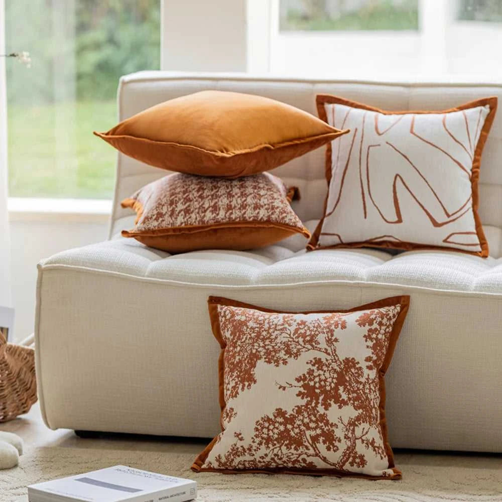 Vern Chenille Cushion Cover 45x45cm - French Style Sofa Pillow Case 14:193#29142-1;5:201298988#45x45cm Cushion Covers