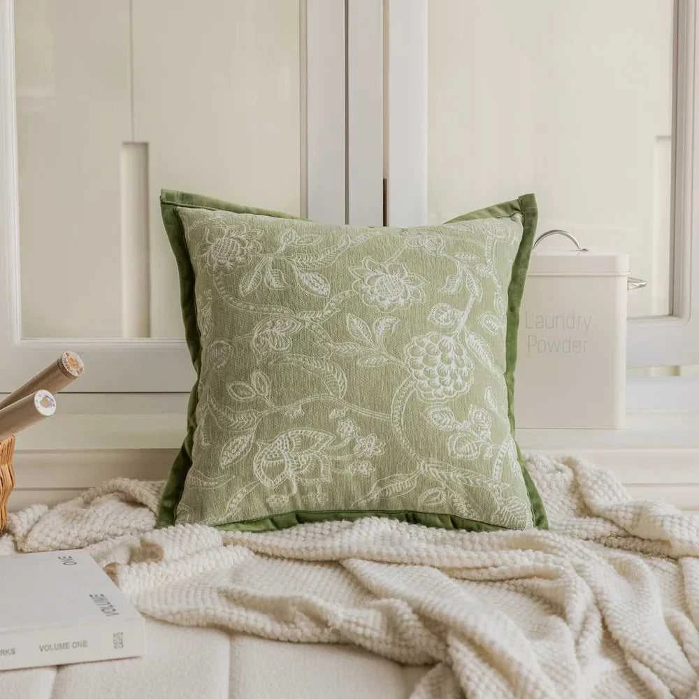 Vern Chenille Cushion Cover 45x45cm - French Style Sofa Pillow Case 14:193#29142-1;5:201298988#45x45cm Cushion Covers