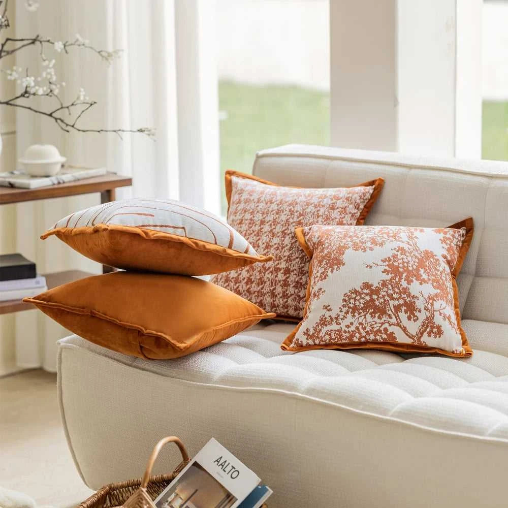 Vern Chenille Cushion Cover 45x45cm - French Style Sofa Pillow Case 14:193#29142-1;5:201298988#45x45cm Cushion Covers